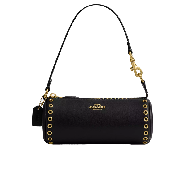 Coach Women's Nolita Barrel Bag With Grommets Brass/Black