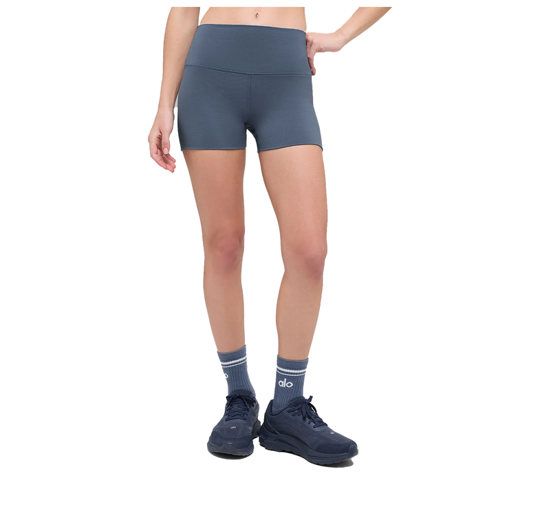 alo Women's 3" Softsculpt High-Waist Precision Short Bluestone