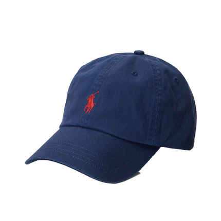 Polo Ralph Lauren Unisex The Iconic Cotton Chino Ball Cap Newport Navy/ Red