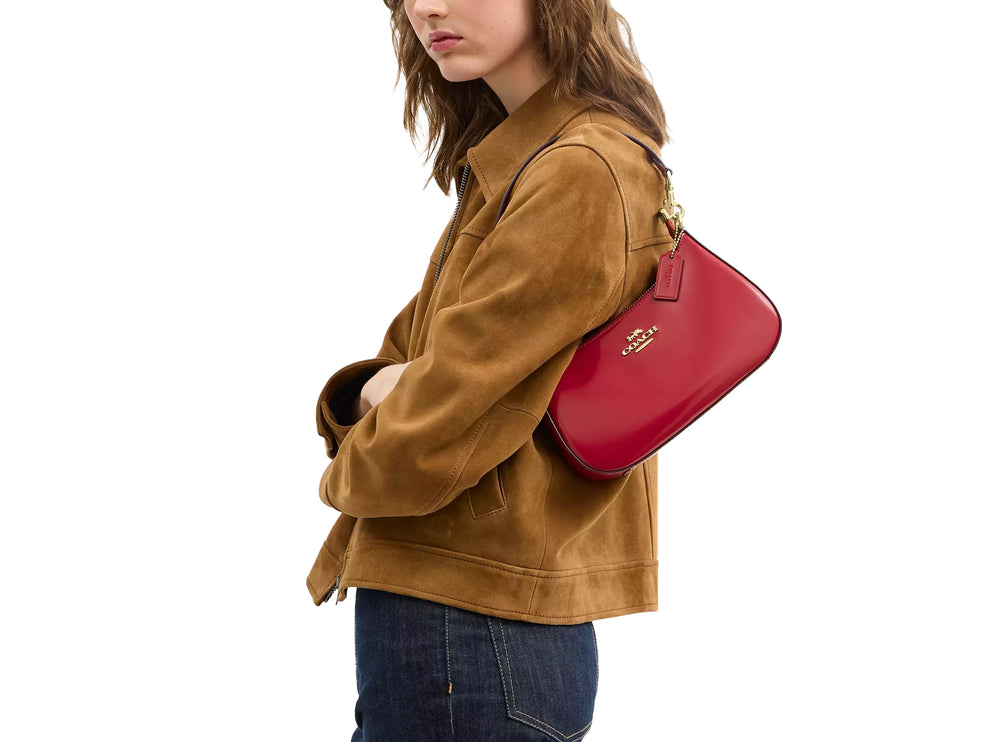 Coach Women's Teri Shoulder Bag Gold/Ruby