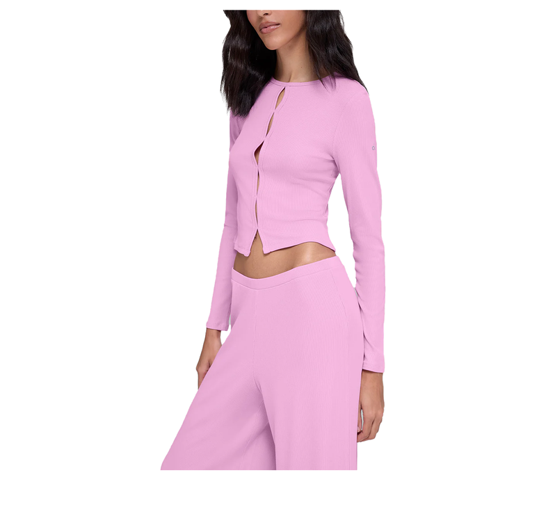 alo Women's Dreamlight Long Sleeve Top Candy Heart Pink