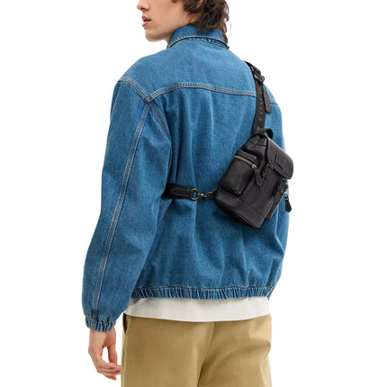 Coach Men's Sprint Sling Pack Black Copper/Black