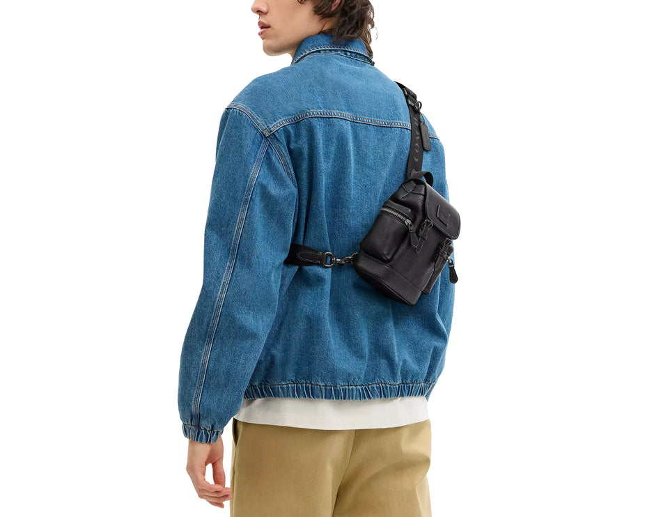 Coach Men's Sprint Sling Pack Black Copper/Black