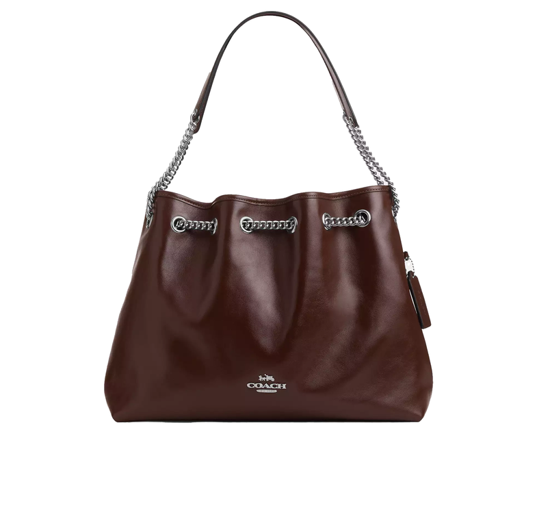 Coach Women's Evelyn Shoulder Bag Silver/Maple