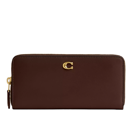 Coach Women's Essential Slim Accordion Zip Wallet Brass/Maple