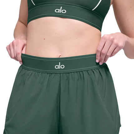 alo Women's Match Point Short Clover Green