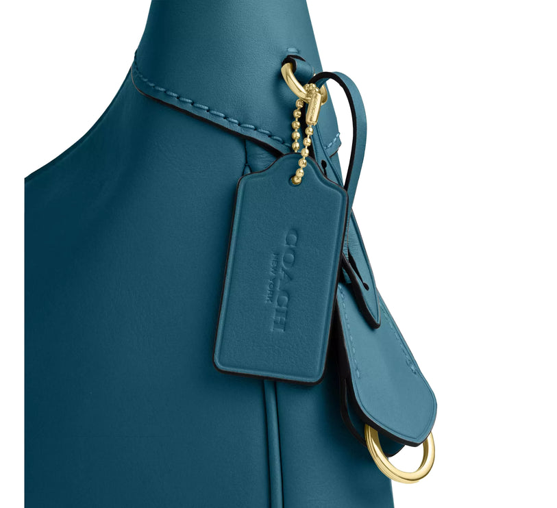 Coach Women's Ella Shoulder Bag Gold/Teal Ink