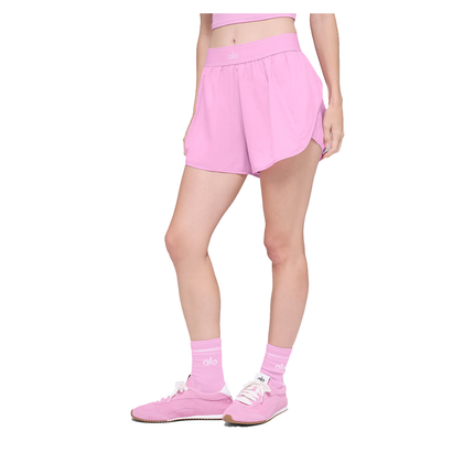 alo Women's Match Point Short Candy Heart Pink