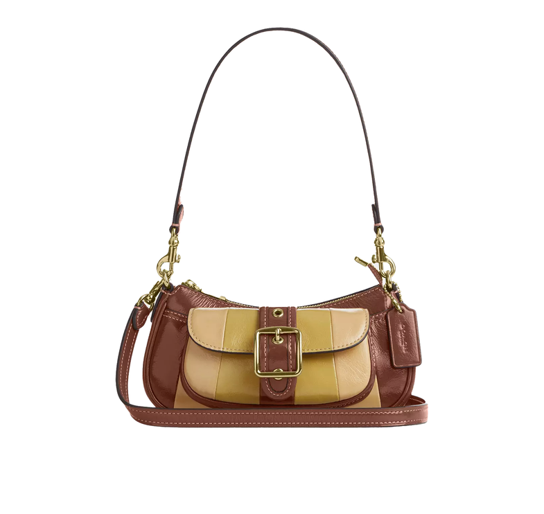 Coach Women's Ashton Mini Shoulder Bag Gold/Redwood Multi
