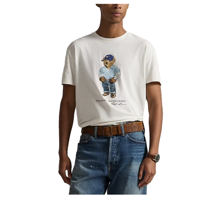 Polo Ralph Lauren Men's Classic Fit Polo Bear Jersey T-Shirt Nevis Denim Bear