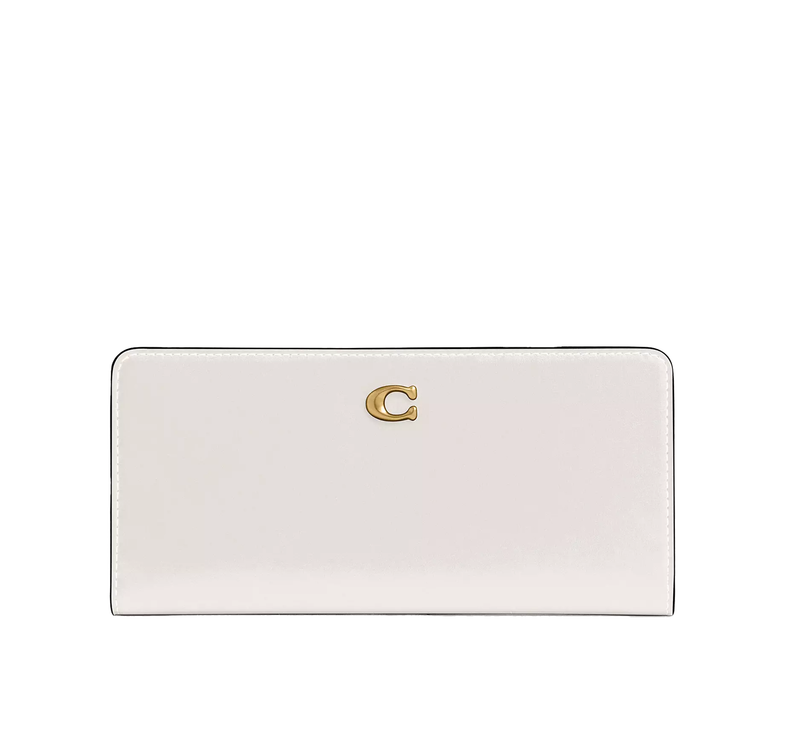 Coach Women's Essential Slim Wallet Brass/Chalk
