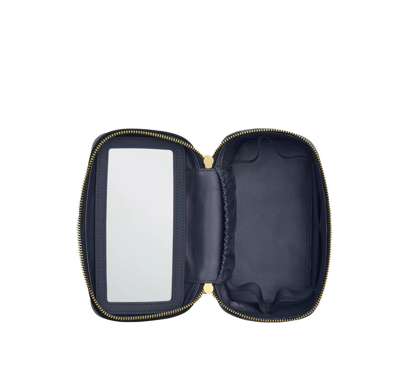 Coach Women's Cosmetic Case In Signature Denim Gold/Indigo