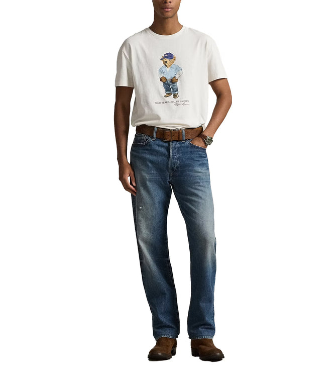 Polo Ralph Lauren Men's Classic Fit Polo Bear Jersey T-Shirt Nevis Denim Bear