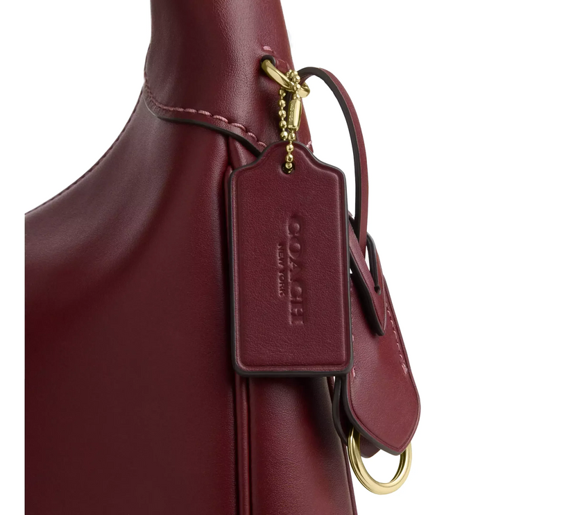 Coach Women's Ella Shoulder Bag Gold/Maroon