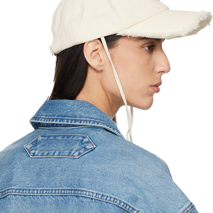 Jacquemus Unisex The Artichaut Denim Cap Off-White