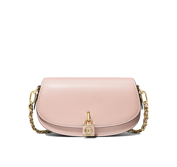 Michael Kors Women's Mila Small Leather Shoulder Bag Soft Pink