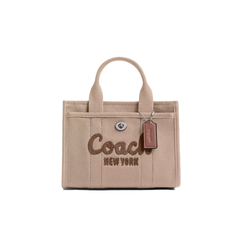 Coach Women's Cargo Tote Bag 20 Silver/Dark Natural