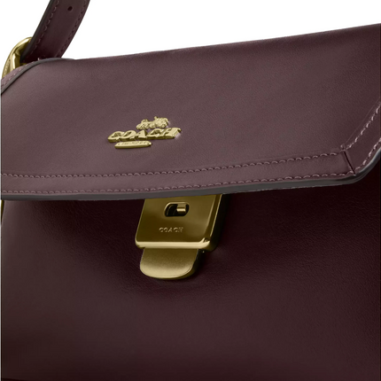 Coach Women's Etta Small Flap Shoulder Bag Gold/Espresso