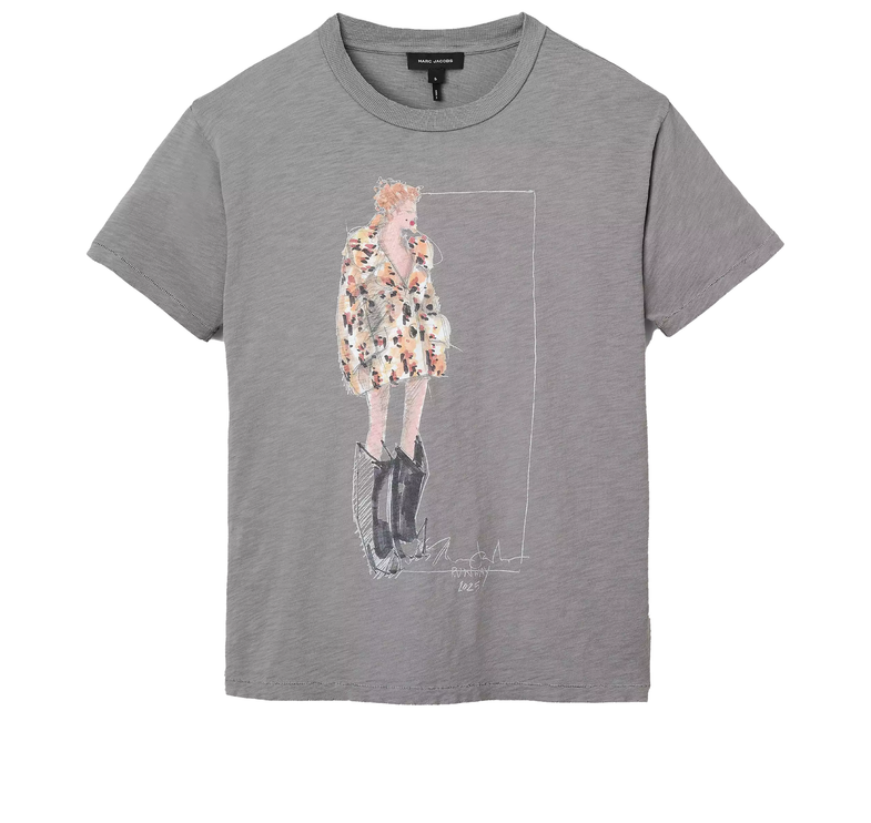 Marc Jacobs Women's Look 22 Oversized Tee Gray
