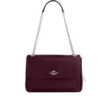 Coach Women's Elodie Crossbody Bag Silver/Dark Wine