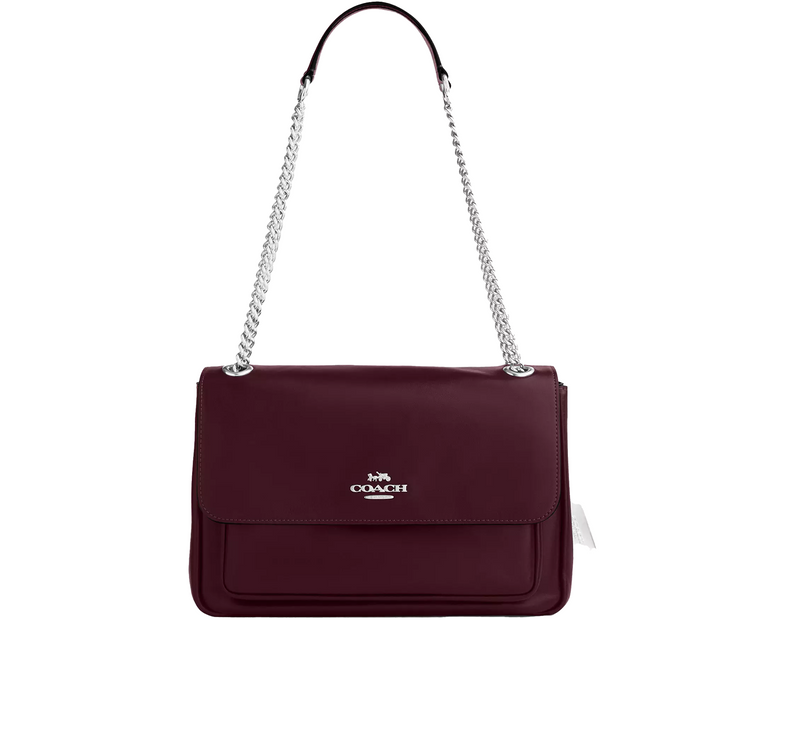 Coach Women's Elodie Crossbody Bag Silver/Dark Wine