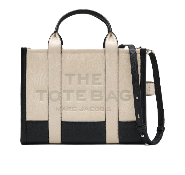 Marc Jacobs Women's The Colorblock Medium Tote Bag Ivory Multi