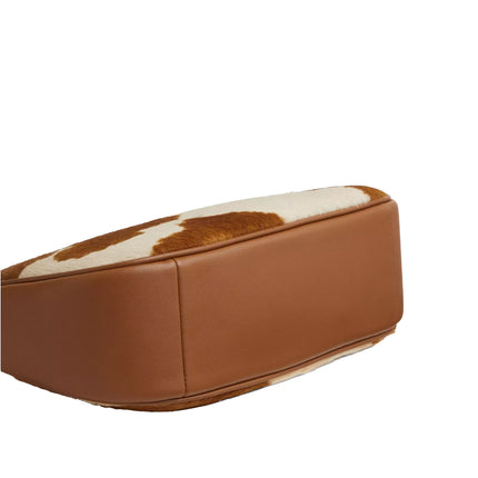 Coach Women's Teri Shoulder Bag In Haircalf With Cow Print Gold/Cow Multi