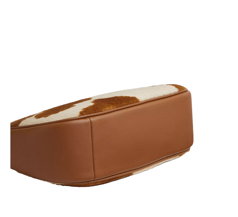Coach Women's Teri Shoulder Bag In Haircalf With Cow Print Gold/Cow Multi