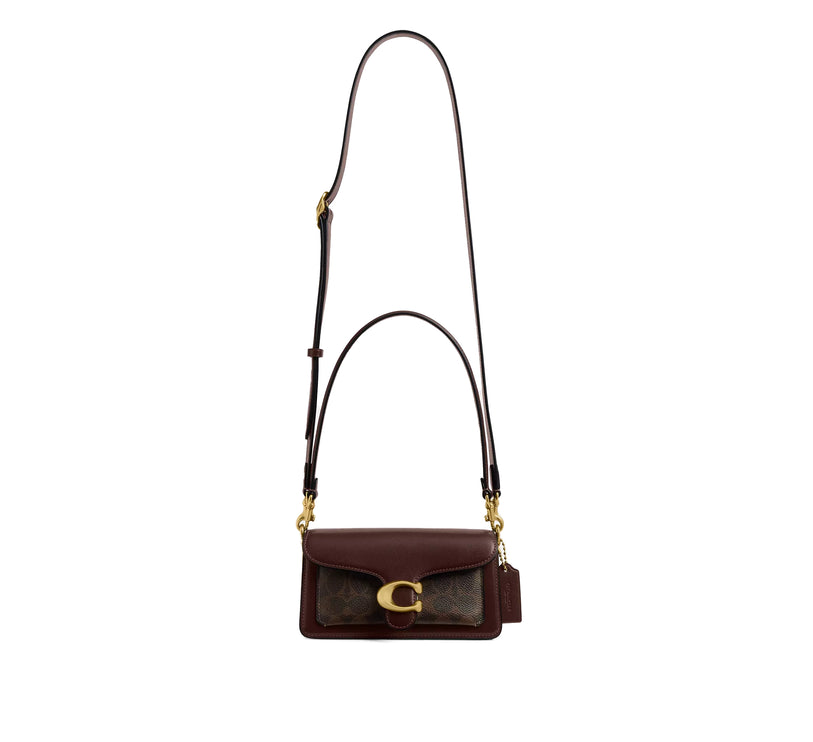 Coach Women's Tabby Shoulder Bag 20 In Signature Canvas Brass/Maple