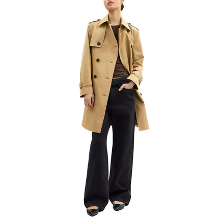 Coach Women's Mid Trench Khaki