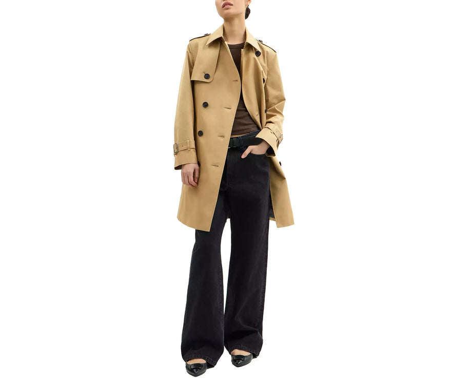 Coach Women's Mid Trench Khaki