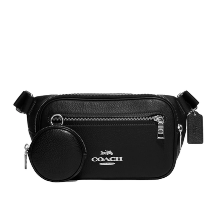 Coach Women's Elias Belt Bag Silver/Black