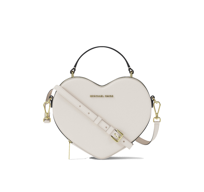 Michael Kors Women's Jet Set Small Heart Crossbody Bag Light Cream Multi/Gold