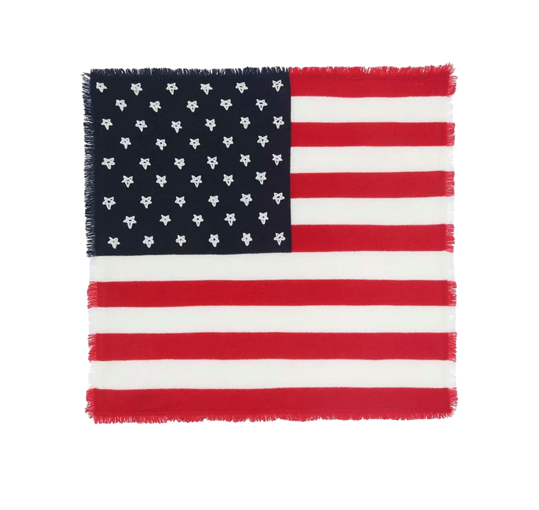 KUJTEN Women's Small Bandana Hachi Flag Tomato Red