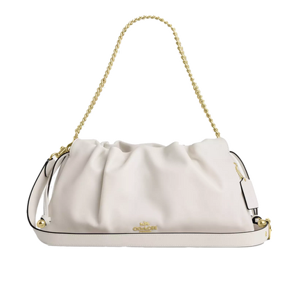 Coach Women's Faye Large Shoulder Bag Gold/Chalk