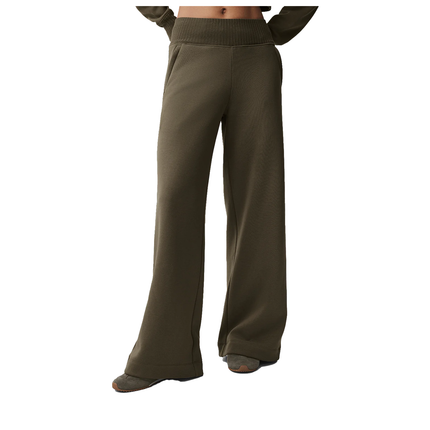 alo Women's Serenity Wide Leg Sweatpant Olive Tree