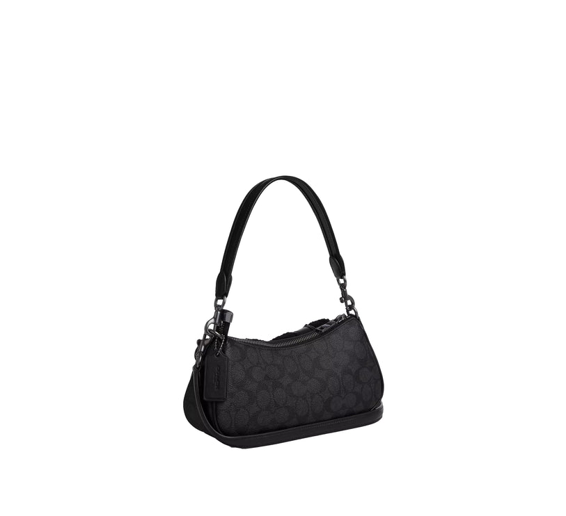 Coach Women's Ashton Bag In Signature Canvas Gunmetal/Charcoal/Black