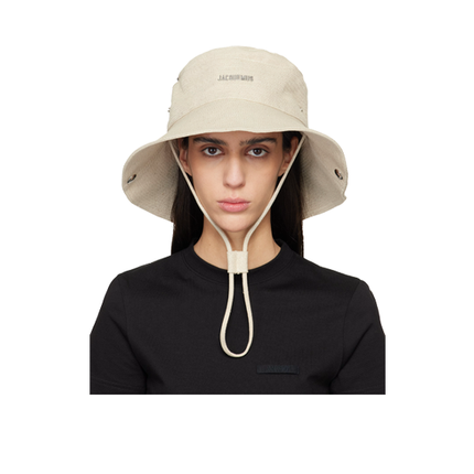 Jacquemus Unisex The de-Nîmes Denim Bucket Hat  Off-White