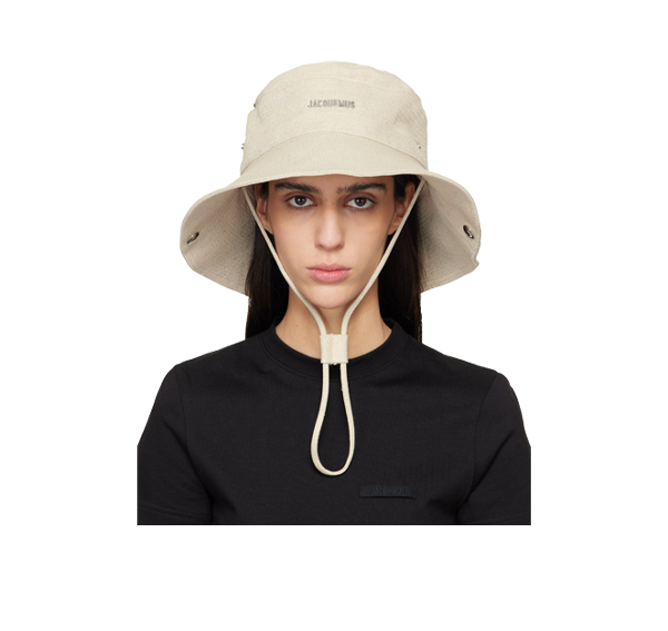 Jacquemus Unisex The de-Nîmes Denim Bucket Hat  Off-White
