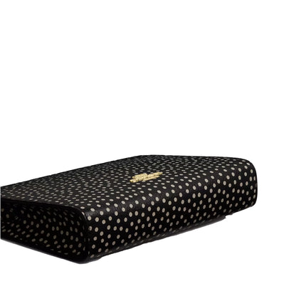 Coach Women's  Slim Crossbody Bag With Spot Print Gold/Black Multi