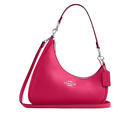 Coach Women's Twisted Teri Shoulder Bag Silver/Dragon Fruit