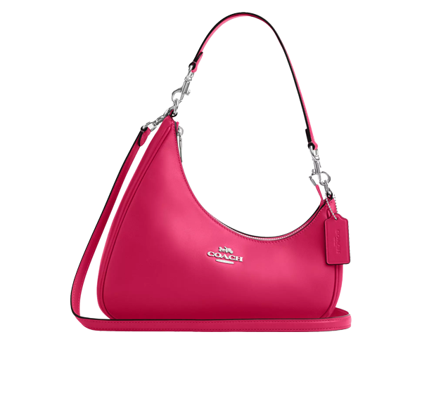 Coach Women's Twisted Teri Shoulder Bag Silver/Dragon Fruit