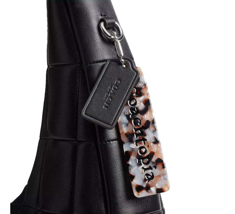 Coach Women's Alter/Ego Large Crescent Shoulder Bag In Upcrafted Leather Black