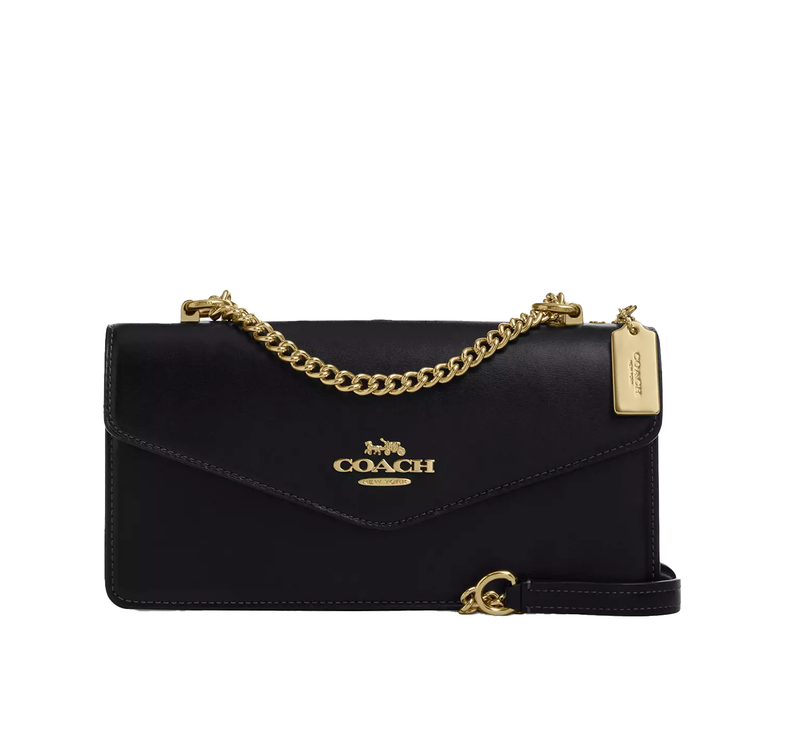 Coach Women's Klare Envelope Crossbody Bag Gold/Black