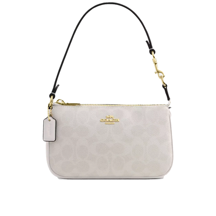 Coach Women's Nolita 19 In Signature Canvas Gold/White/Chalk