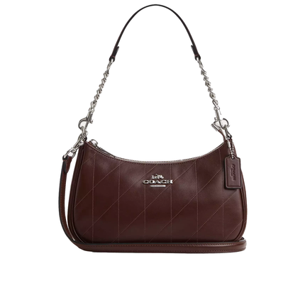Coach Women's Teri Shoulder Bag With Quilting Silver/Maple