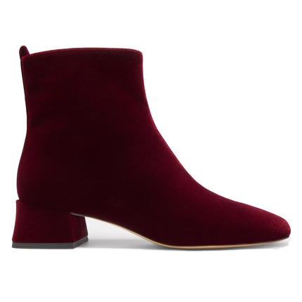 Coach Women's  Block Heel Bootie Burgundy/Merlot