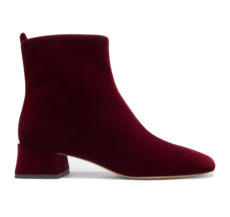Coach Women's  Block Heel Bootie Burgundy/Merlot
