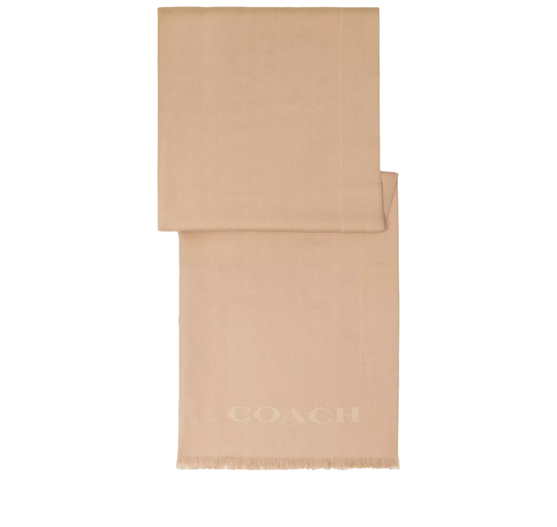 Coach Women's Jumbo Horse And Carriage Wrap Taupe