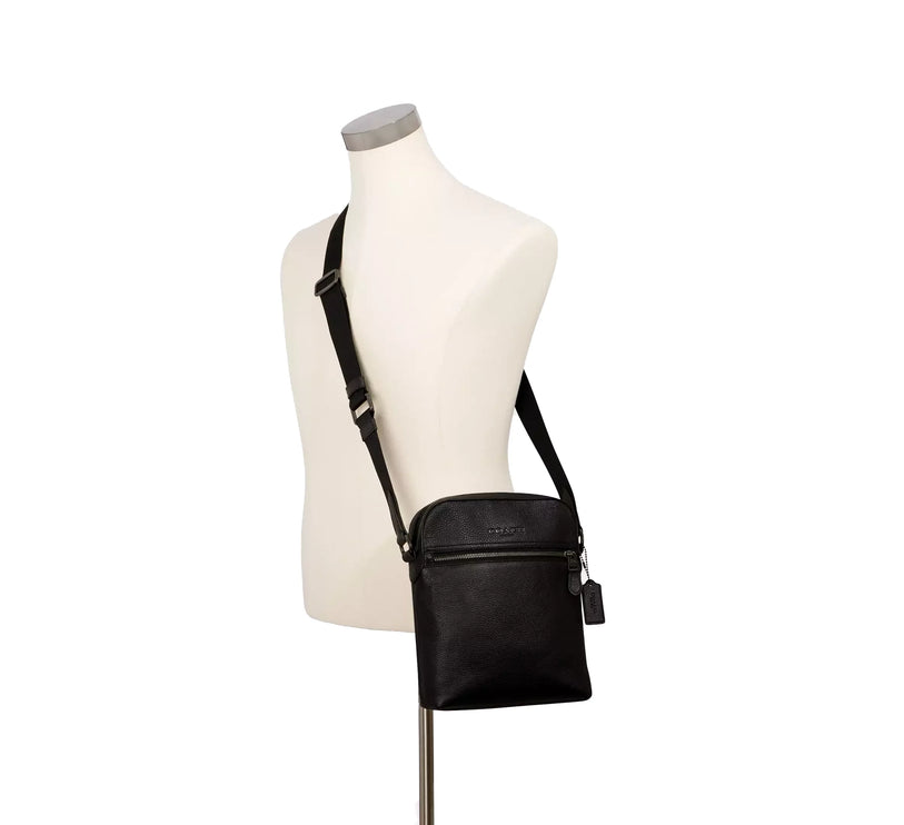 Coach Women's Houston Flight Bag Gunmetal/Black